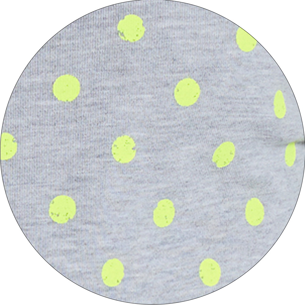 Mono Black Polkadot Mini Monster Hoodie Loopback sweat fabric